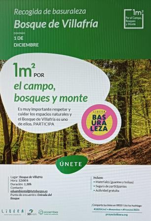 Imagen Recogida de Basuraleza en el Bosque de Villafría, el domingo 1 de...