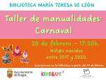 Cartel Manualidades - Carnaval